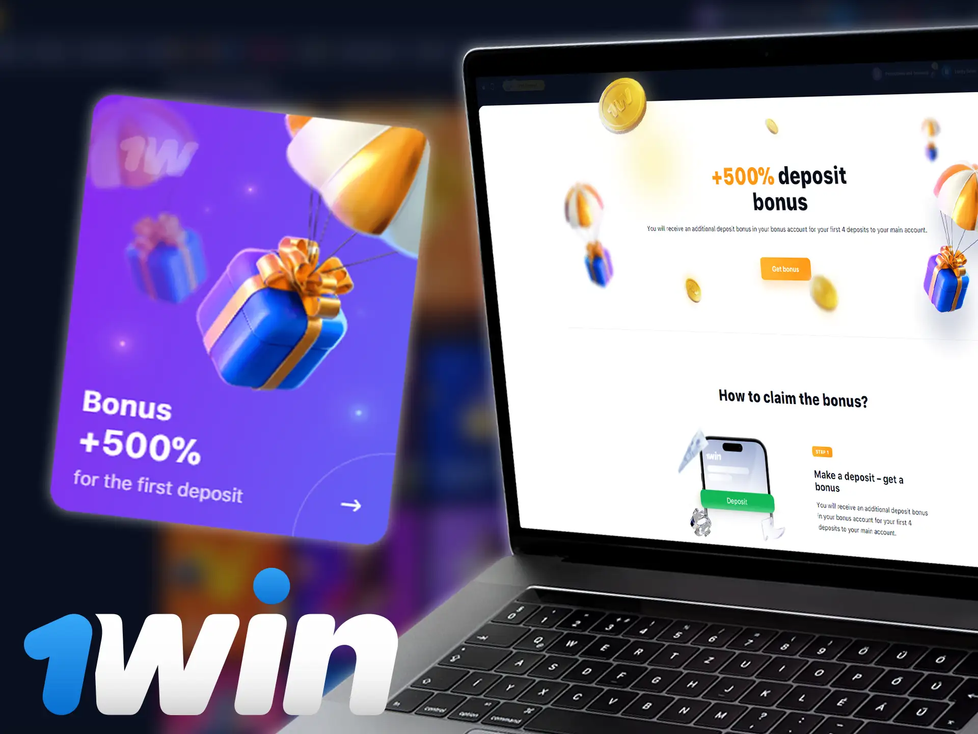 1win has the highest welcome bonuses for your first deposit.