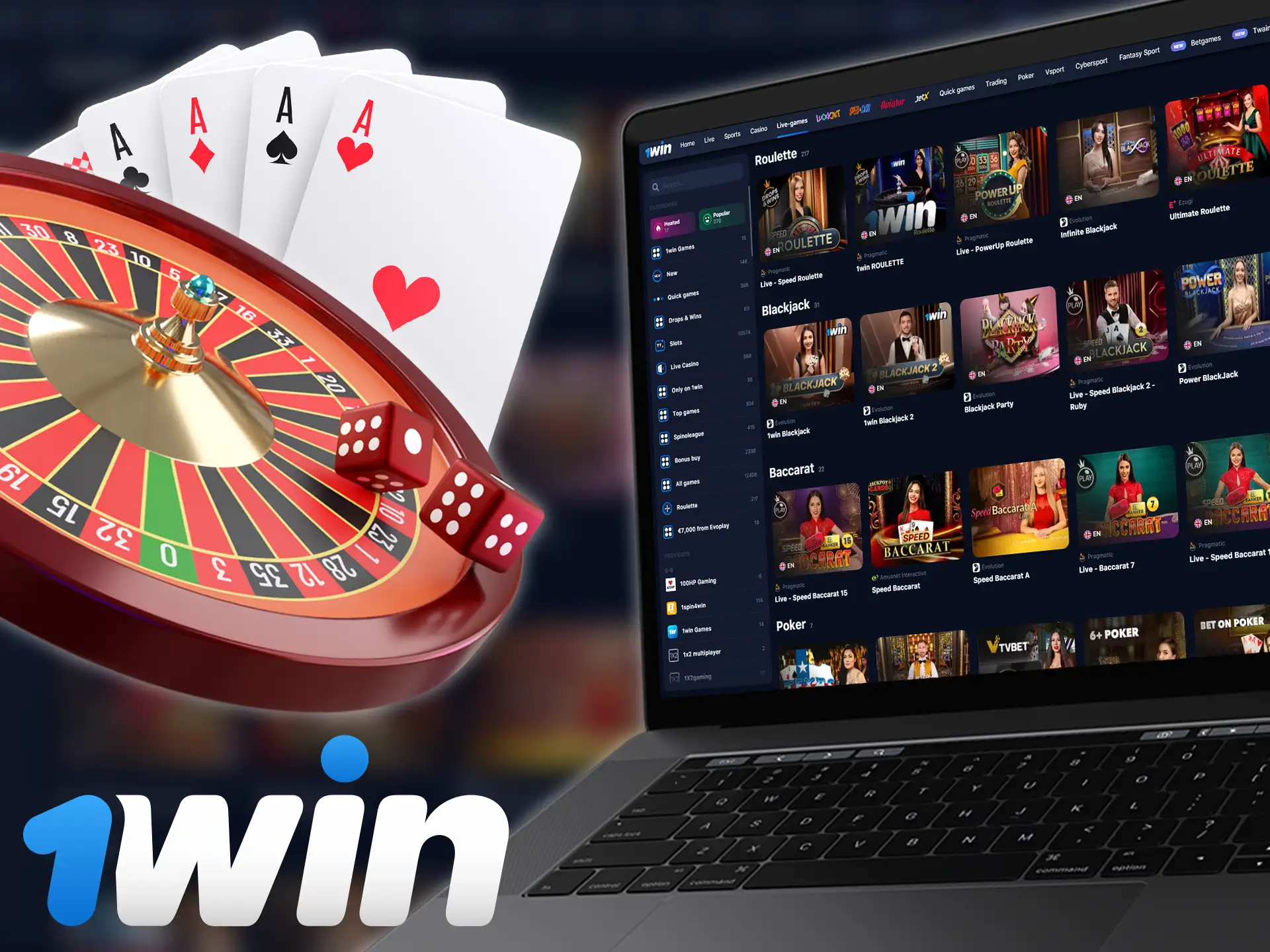 Enjoy amazing table games at 1win online casino.