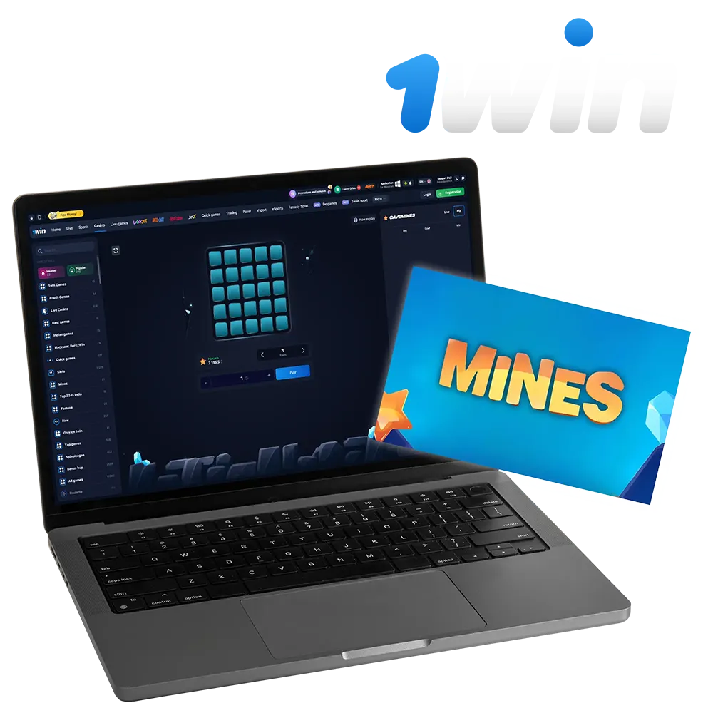 Register and start to play mines at 1win gaming platform.