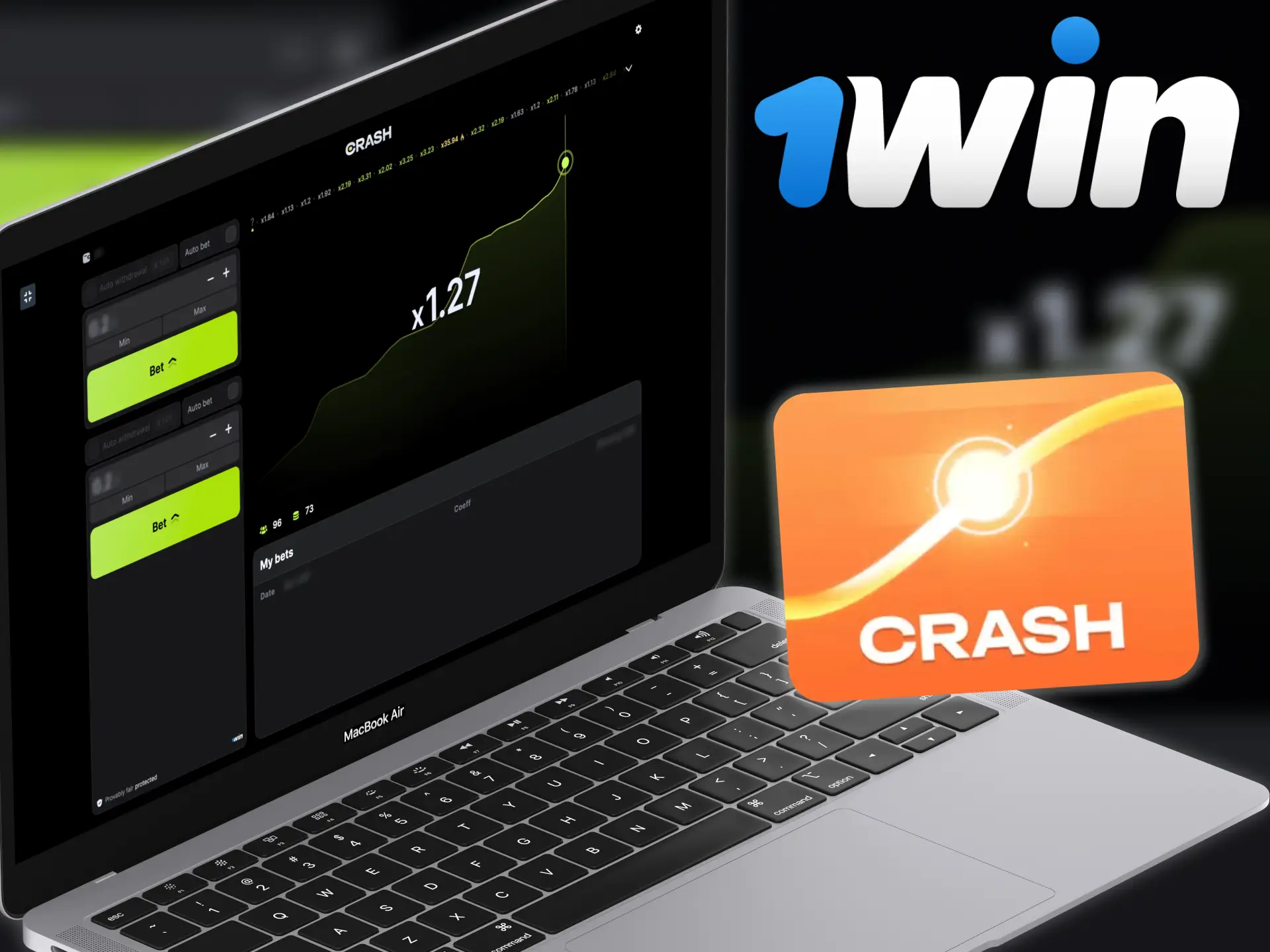 Crash is an innovative 1win casino game.