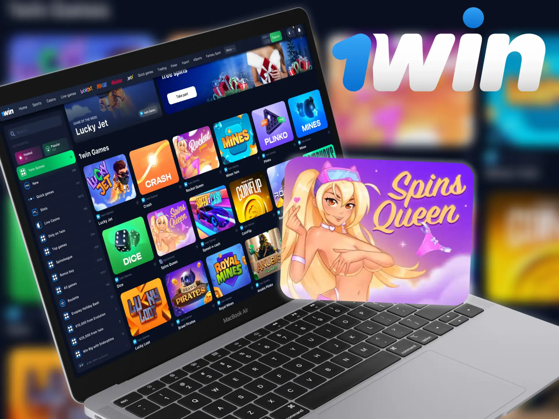 Spins Queen is an exciting slot from provider 1Win games.