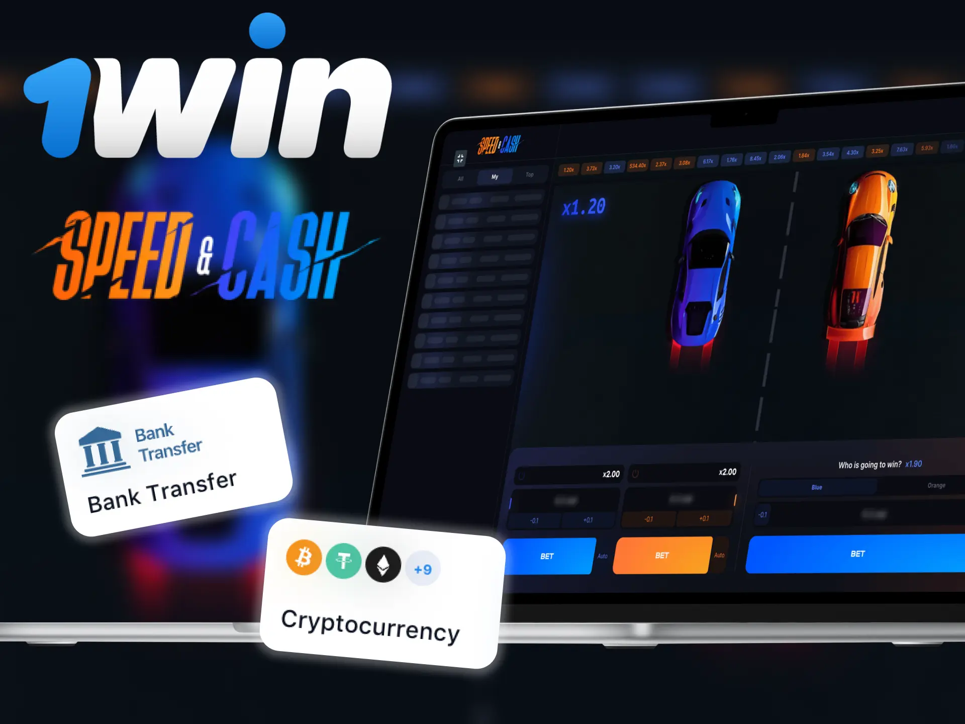 1Win has a variety of sufficient deposit and withdrawal methods.