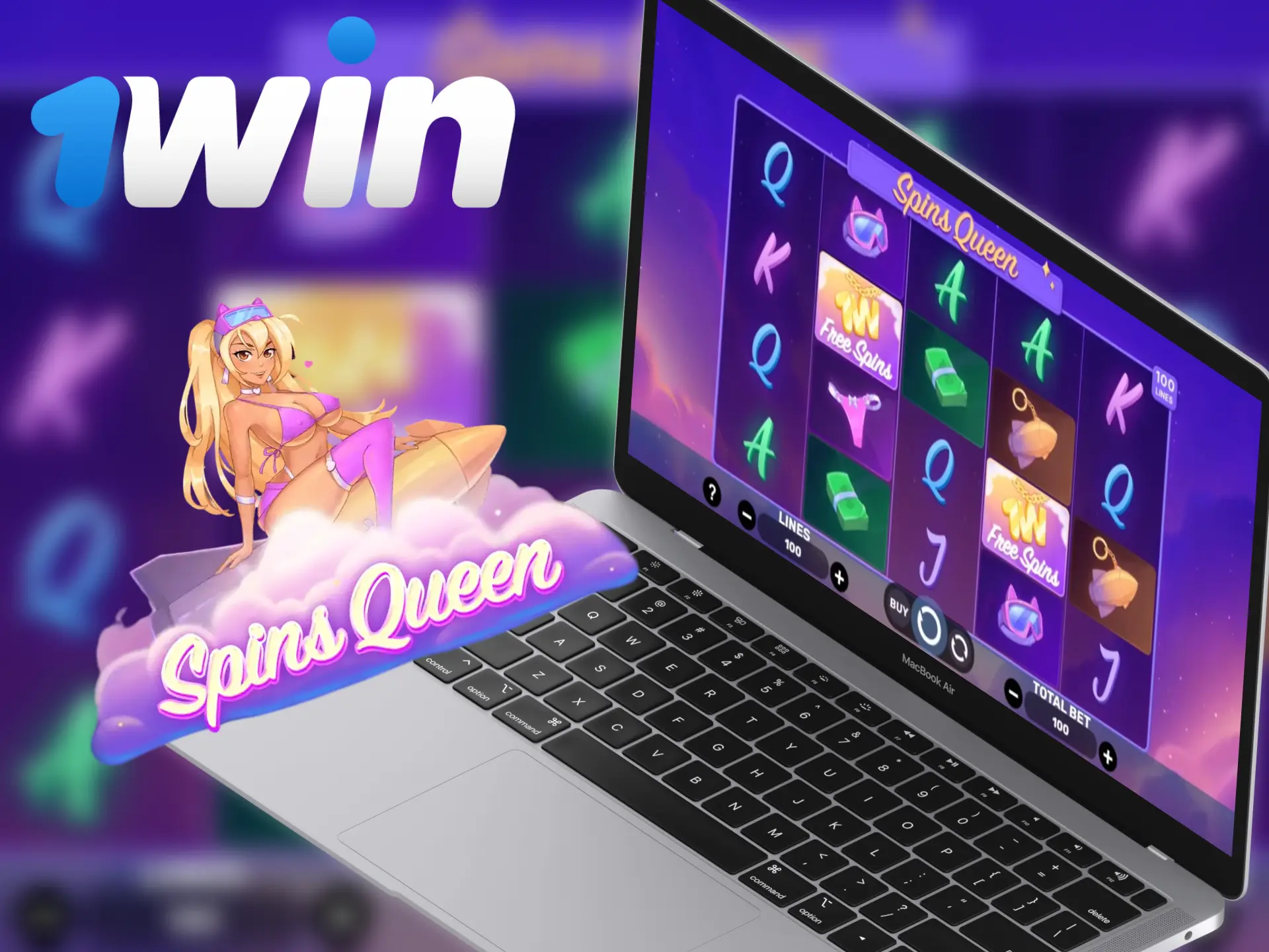 1win Spins Queen is a pretty simple slot.