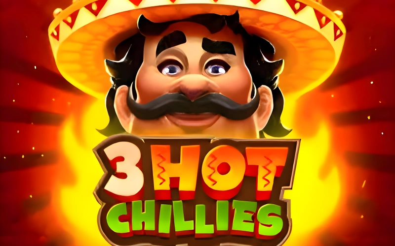 1win's featured slot game 3 Hot Chilles with free spins bonus.