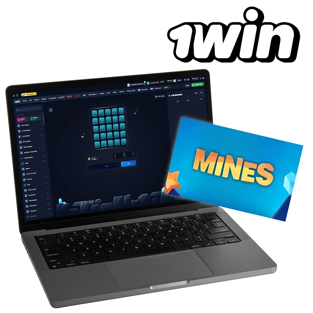 Register and start to play mines at 1win gaming platform.