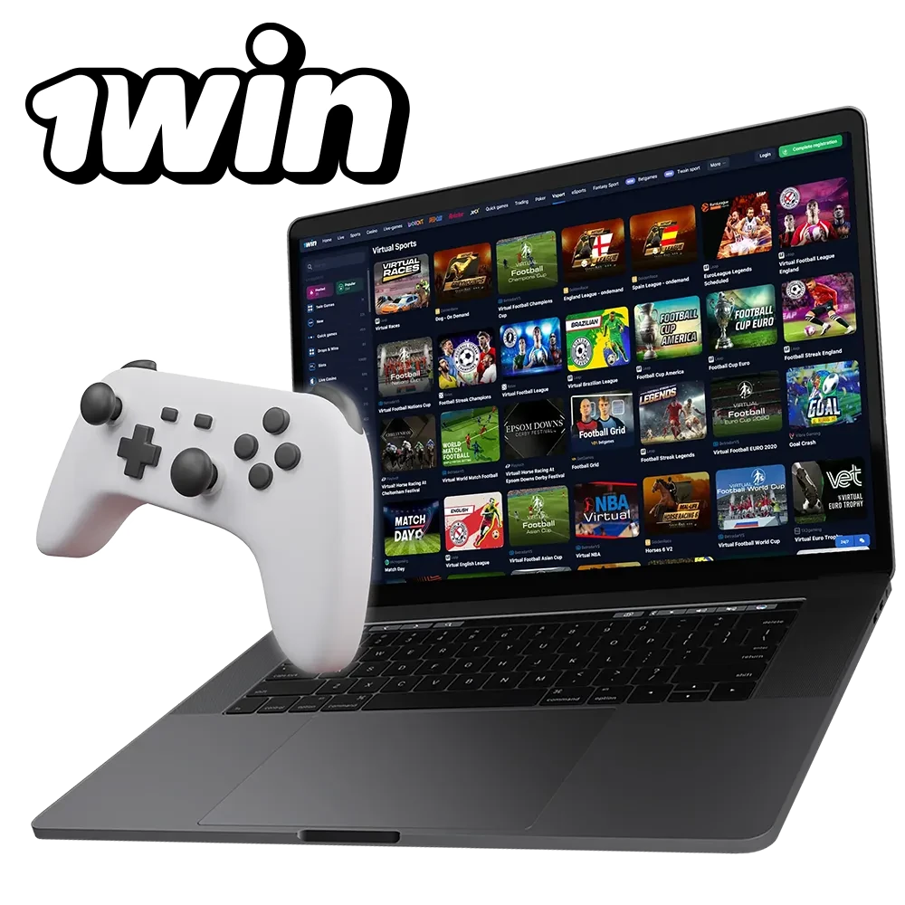 Virtual sports are available for betting at 1win.