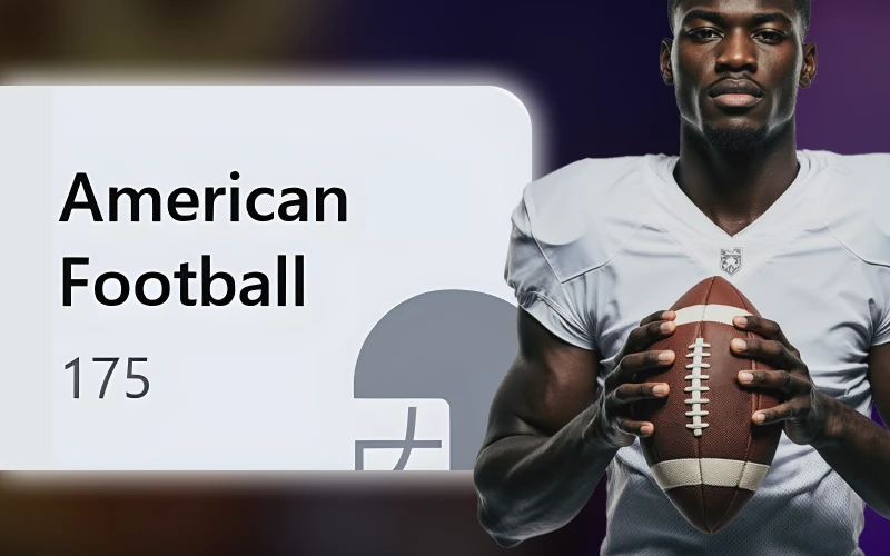 The best American football betting opportunities are at 1win.