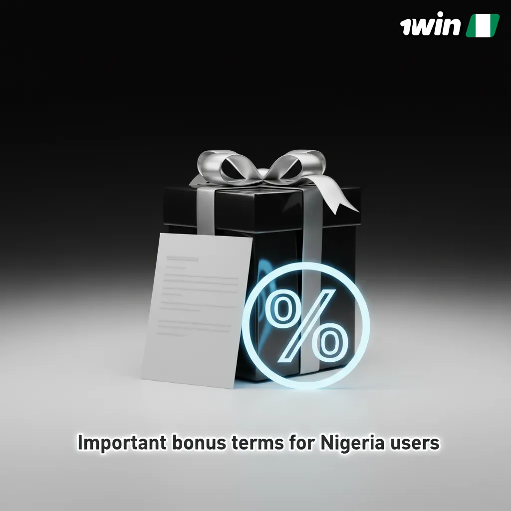 Important bonus terms for Nigerian users: 18+, Nigeria-only, one account, wagering rules, expiry, KYC, payment methods.