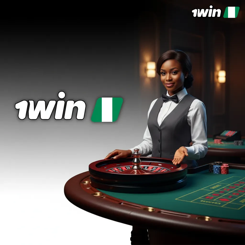 Live casino for Nigerian players: pro dealer on camera, bet in Naira on Blackjack, Roulette, Baccarat on mobile or desktop.