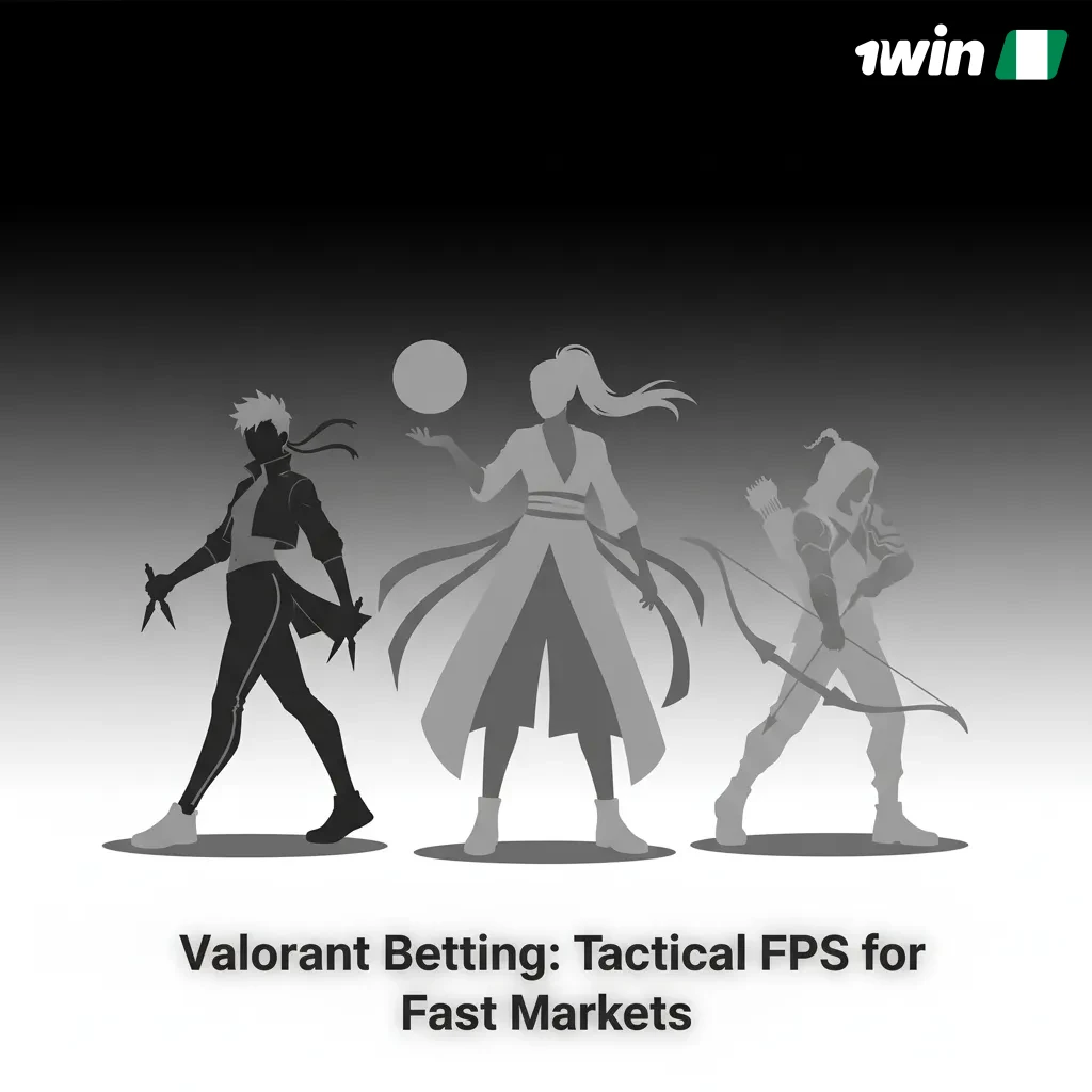 Valorant betting graphic: 5v5 tactical FPS, VCT events; bet on maps, rounds, pistols, handicaps, and live overtime markets